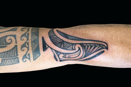 Explore cross with names tattoo ideas, creative tattoo ideas in Lahaina, available at Sweet Trade Tattoo