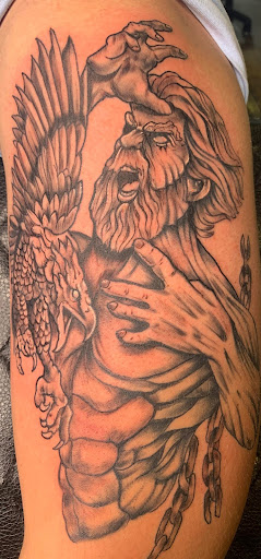 Explore mens tattoo filler ideas, creative tattoo ideas in Minersville, available at Foundation Tattoo & Art Studio