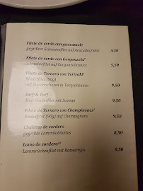 Menu / carte de BARrica à Seevetal