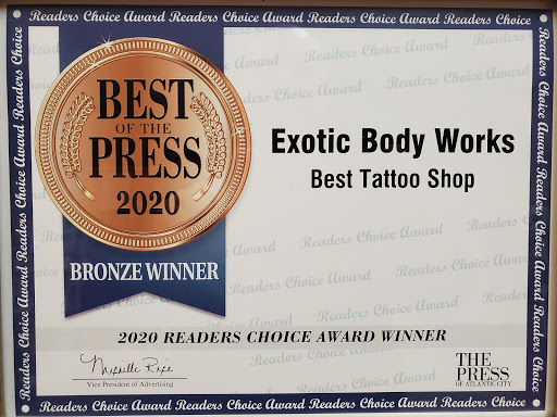 Tattoo Shop «Exotic Body Works», reviews and photos, 6 E Central Ave, Hammonton, NJ 08037, USA