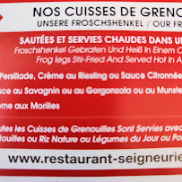 Restaurant - Seigneurie-Leval 90 à Leval menu
