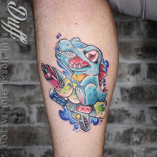 Explore funny tattoo ideas for guys, creative tattoo ideas in Portsmouth, available at World Famous Blue Horseshoe Tattoo and Piercing