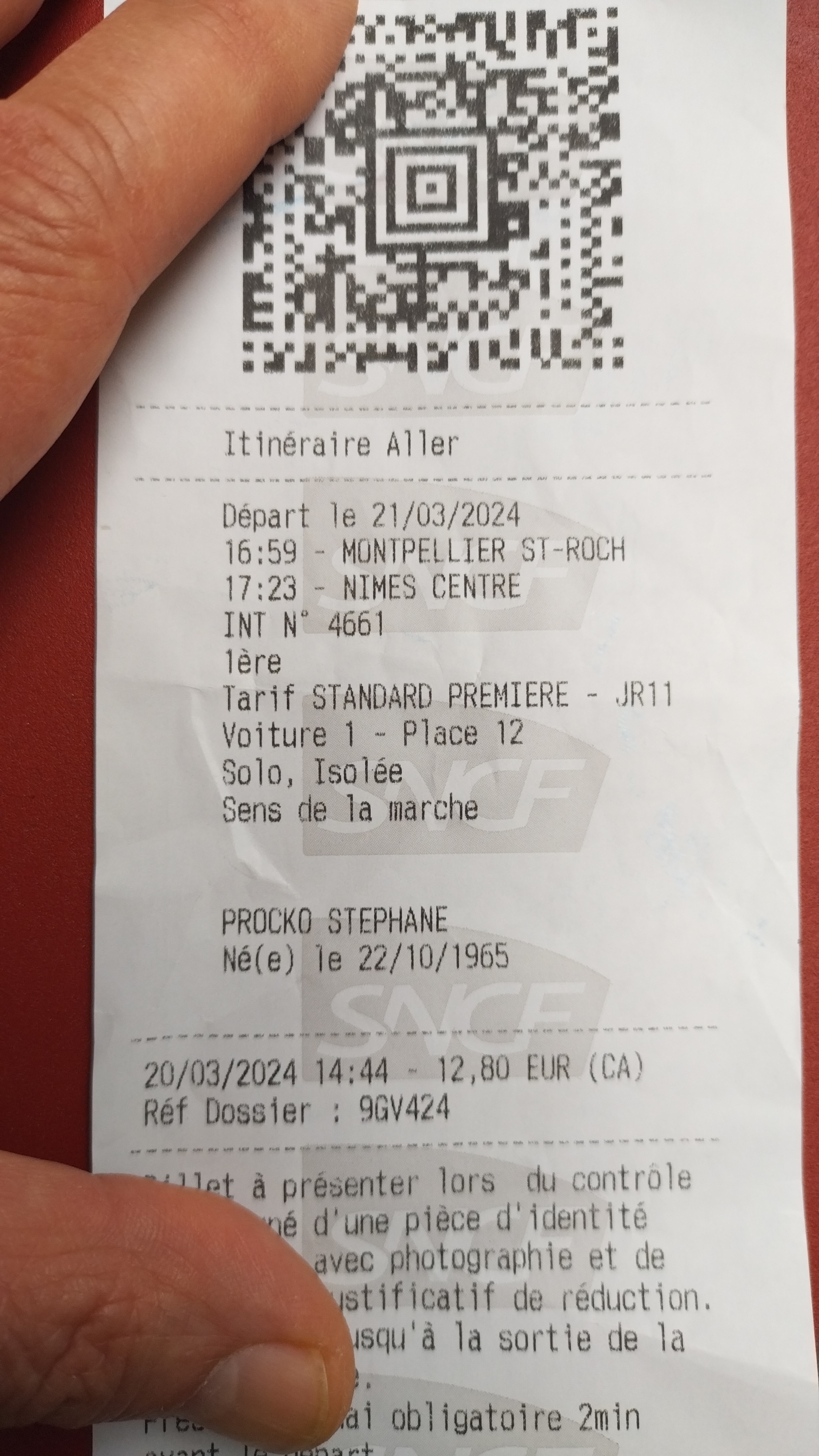 Photo n° 1 de l'avis de stephane.r fait le 20/03/2024 à 15:52