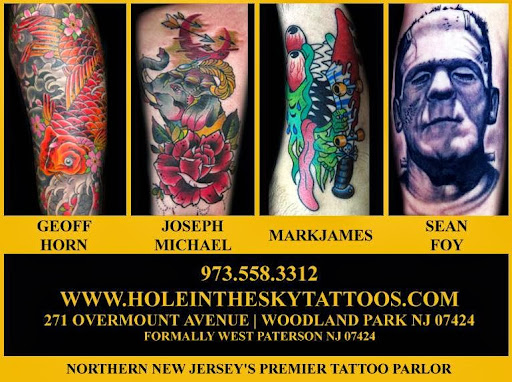 Tattoo Shop «Hole In The Sky Tattoo Parlor», reviews and photos, 271 Overmount Ave, Woodland Park, NJ 07424, USA