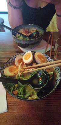 Soupe du Restaurant de nouilles (ramen) Subarashi ramen 鬼金棒 à Paris - n°15