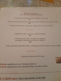 Menu du Restaurant Le Bengy à Varennes-Vauzelles