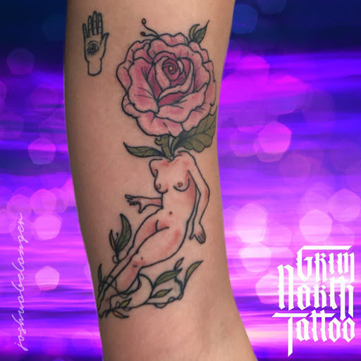 Explore anesthesia tattoo ideas, creative tattoo ideas in Portsmouth, available at Grim North Tattoo and Piercing