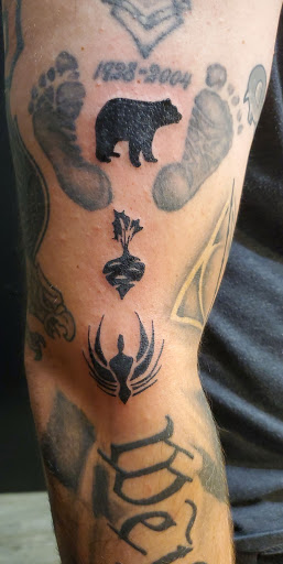 Explore tattoo on shoulder ideas, creative tattoo ideas in Rio Grande, available at Rebel Image Tattooing