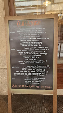 Osteria 2 Draghi à Montagnana menu
