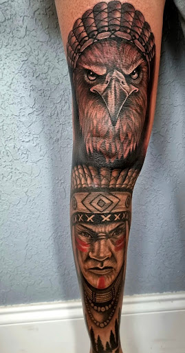 Explore rattlesnake tattoo ideas, creative tattoo ideas in Tampa, available at Emphasis Tattoo