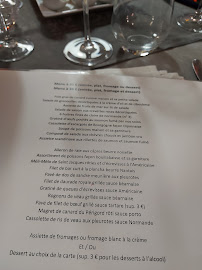 Restaurant La Réale à Chalon-sur-Saône (le menu)