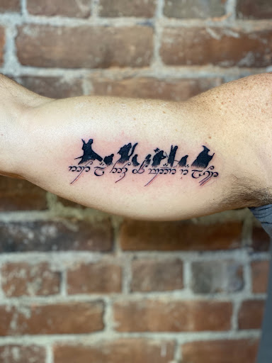 Explore star tattoo sleeve ideas, creative tattoo ideas in Chatham, available at Gilded Lily Tattoo