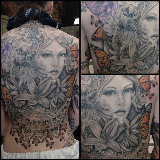 Explore cool hand tattoo ideas for guys, creative tattoo ideas in Garden Grove, available at Saints & Sinners Tattoo