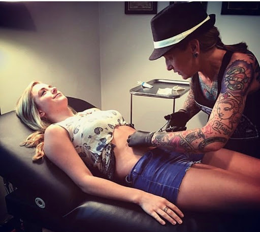 Explore heart name tattoo ideas, creative tattoo ideas in Chapel Hill, available at Spica Body Piercing