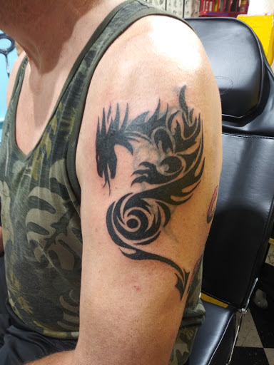 Explore inside elbow tattoo ideas, creative tattoo ideas in Bakersfield, available at Naked Als Tattoos & Piercing