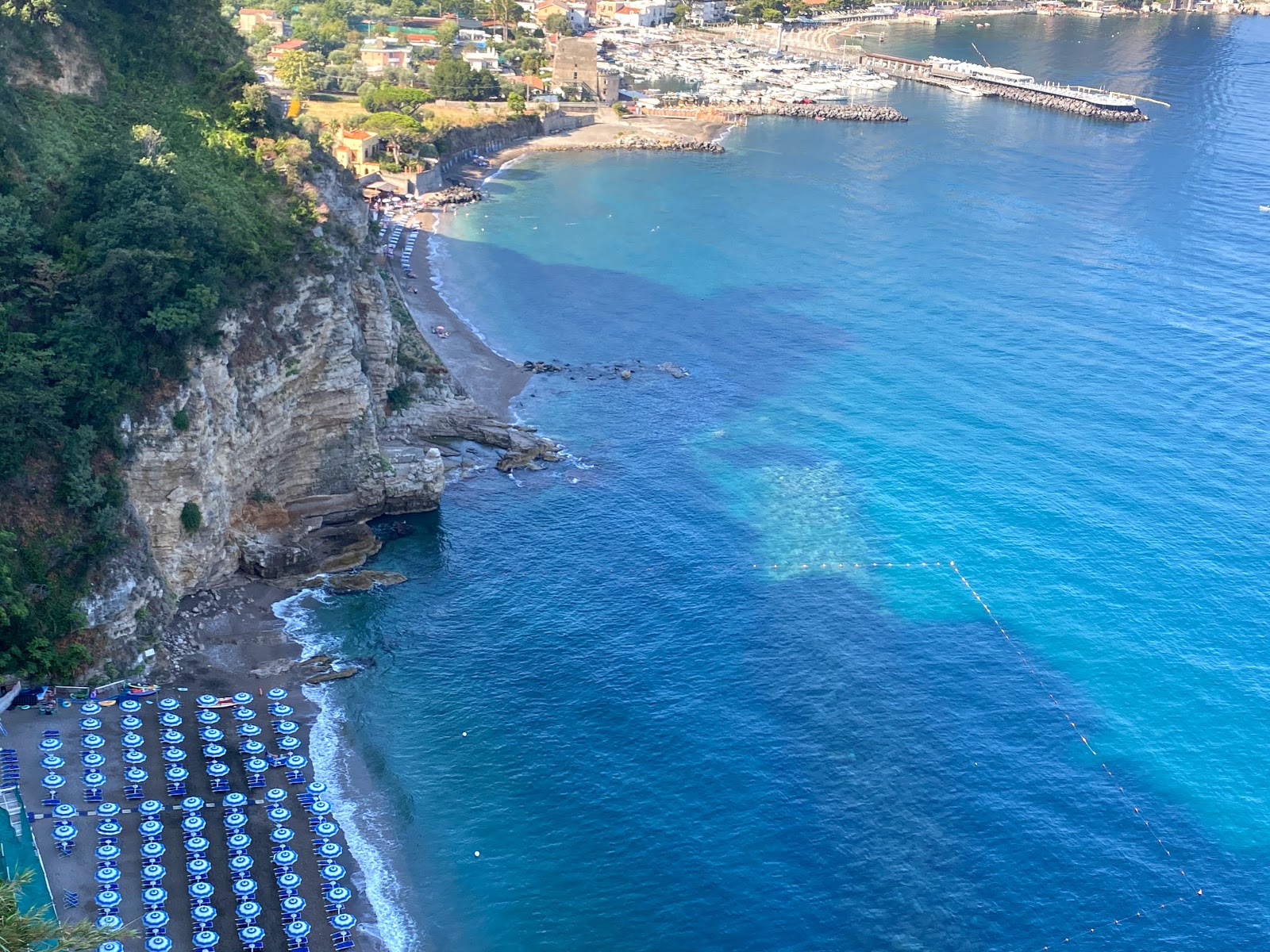 Photo of Vico Equense beach and the settlement