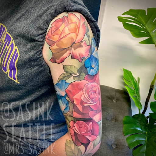 Find guy best friend tattoo ideas for your next unique tattoo in Seattle at West Seattle Tattoo