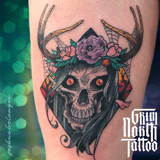 Explore friday 13th tattoo ideas, creative tattoo ideas in Portsmouth, available at Grim North Tattoo and Piercing