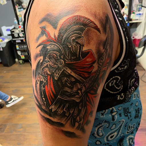 Explore black bear tattoo ideas, creative tattoo ideas in El Paso, available at Estilo Firme Tattoo Co.