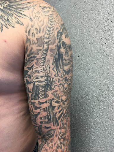 Explore simple space tattoo ideas, creative tattoo ideas in Alamosa, available at Ink Pusher
