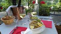 Plats et boissons du Restaurant EX Auberge du Rhône 