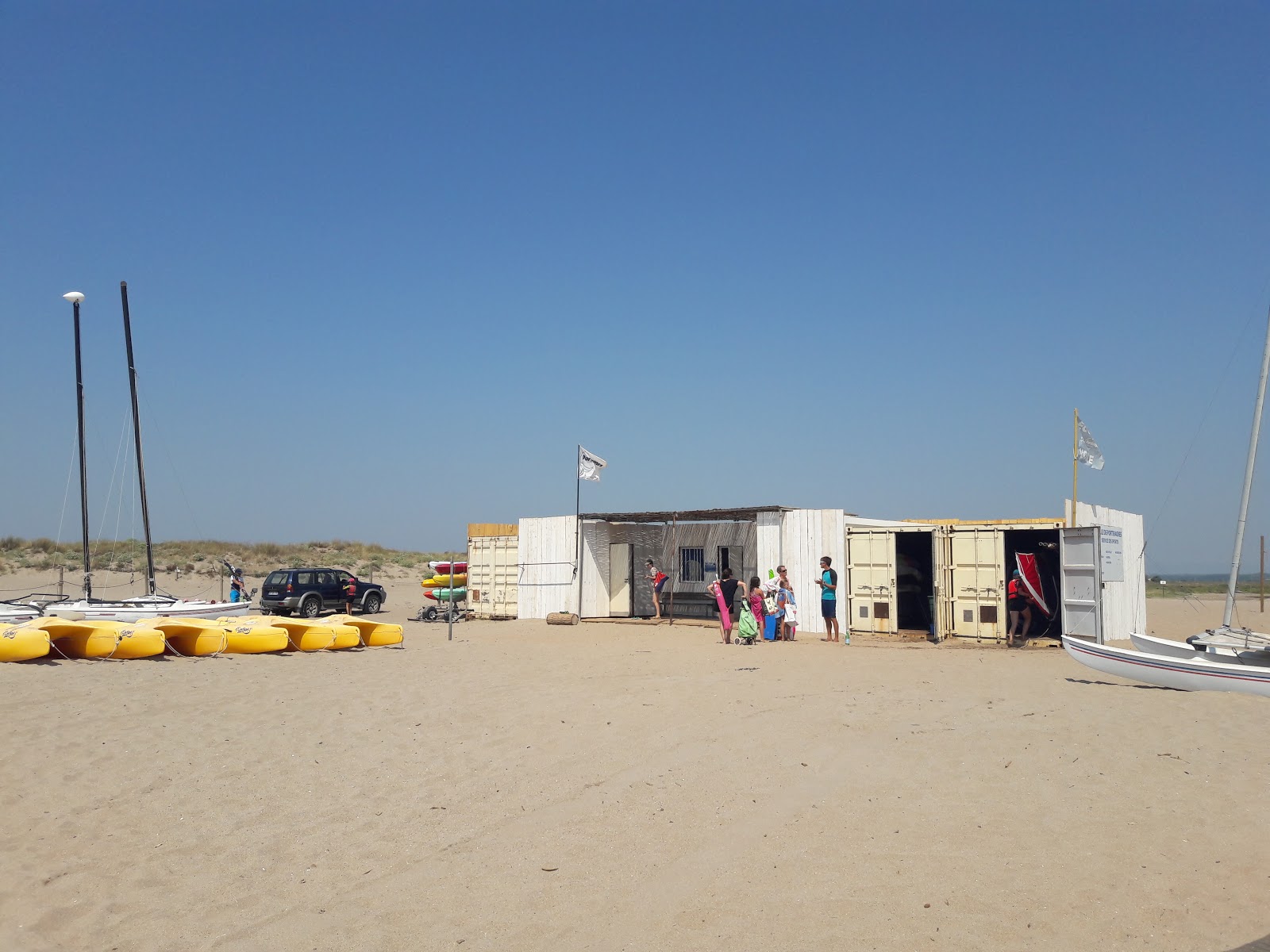 Fotografija Beziers plage z dolga ravna obala