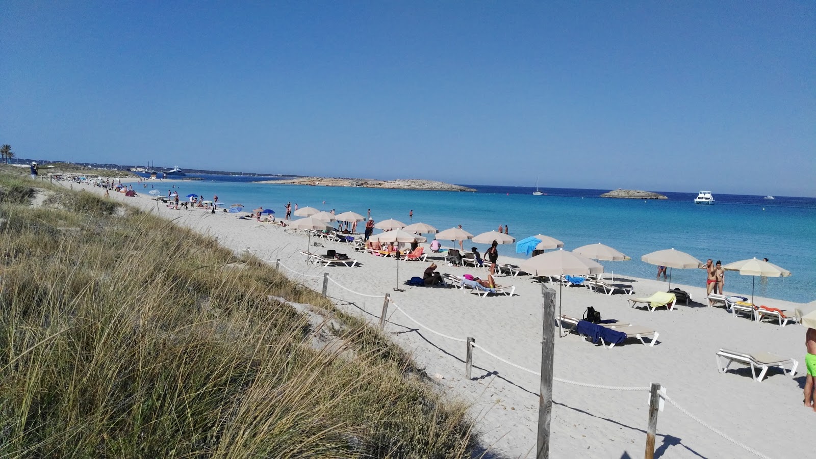 Φωτογραφία του Platja de les Illetes με επίπεδο καθαριότητας πολύ καθαρό