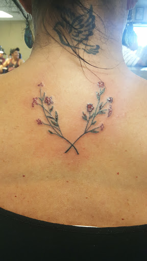 Explore shoulder blade tattoo ideas, creative tattoo ideas in Gulfport, available at Jack & Dianes Tattoo