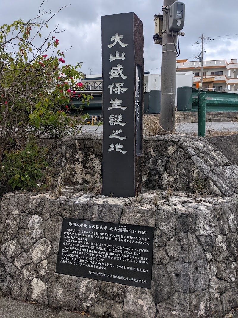 大山盛保生誕の地碑