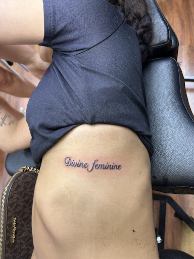 Explore tattoo border ideas, creative tattoo ideas in Cocoa, available at Rorschach Tattoo Shop and Piercing Studio