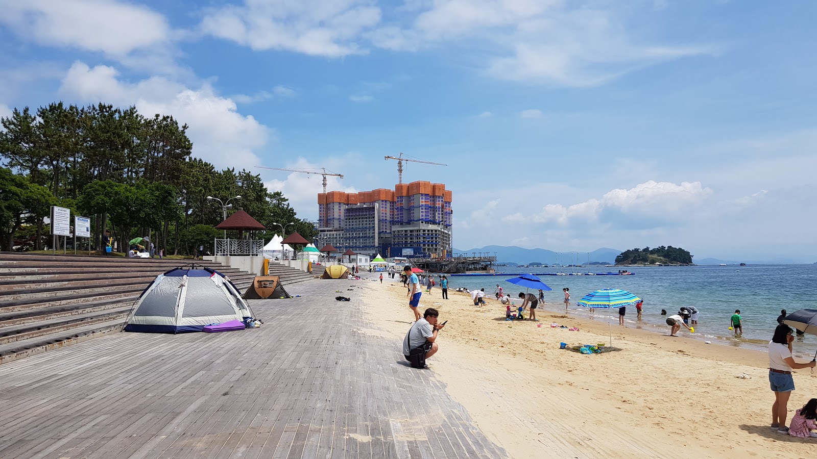 Foto von Ungcheon Beach Park mit sehr sauber Sauberkeitsgrad