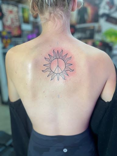 Explore male flower tattoo ideas, creative tattoo ideas in Pontotoc, available at Pale Horse Tattoos, LLC
