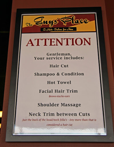 Barber Shop «The Guys Place A Hair Salon for Men», reviews and photos, 7416 Creedmoor Rd, Raleigh, NC 27613, USA