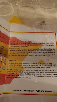 Locanda Canareggio à Rovaré menu