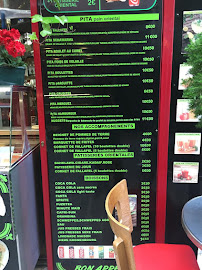 Chez Hanna à Paris menu