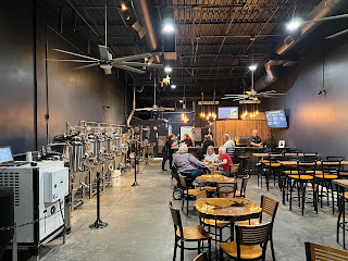 A row of beer taps