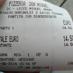 Photo n°1 de l'avis de Alex.o fait le 25/06/2018 à 13:39 sur le  Pizzeria Don Miguel Teramo à Teramo