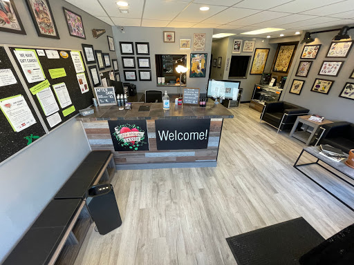 Explore leg tattoo ideas male, creative tattoo ideas in Utica, available at No Name Tattoo Downtown Utica