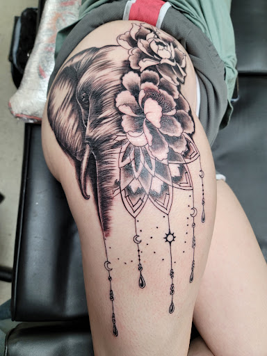 Explore fullback tattoo ideas, creative tattoo ideas in Chattanooga, available at Custom Concepts Ink