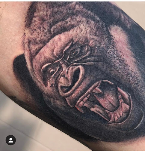 Explore thigh tattoos ideas, creative tattoo ideas in Junction City, available at Junction City Tattoo