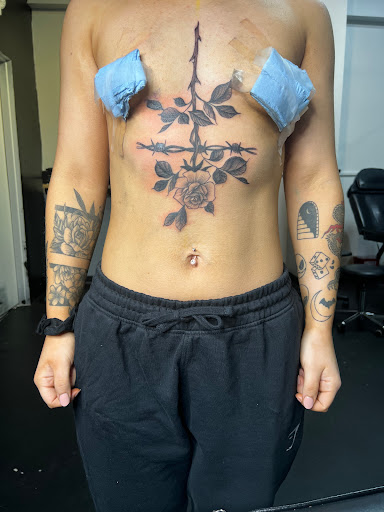 Explore gundam tattoo ideas, creative tattoo ideas in Gulfport, available at Phantom Art Studio