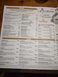 La Farina Pizza + Grill - FIRENZE à Florence carte