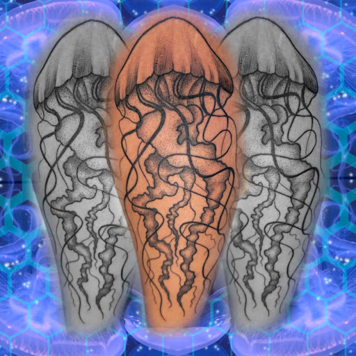 Explore alt tattoo ideas, creative tattoo ideas in Islamorada, available at Jellyfish Daydreams LLC