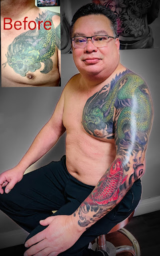 Explore ladies neck tattoo ideas, creative tattoo ideas in Garden Grove, available at Anna Hang Tattoo