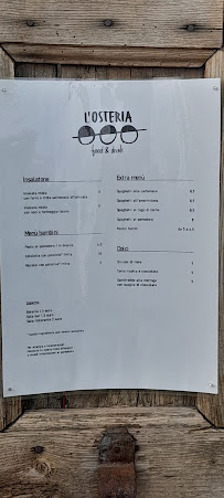 L'OSTERIA - food & drink à Stenico menu