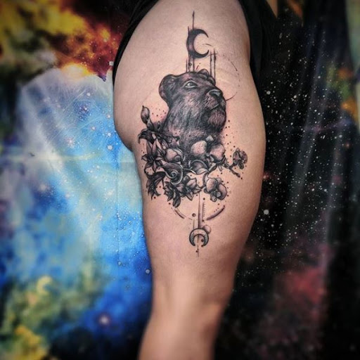 Explore easy flower tattoo ideas, creative tattoo ideas in Stowe, available at World Famous Monkey House Customs