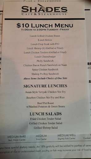 Coffee Shop «Shades Café & Steakhouse», reviews and photos, 2119 W Cumberland Ave, Middlesboro, KY 40965, USA