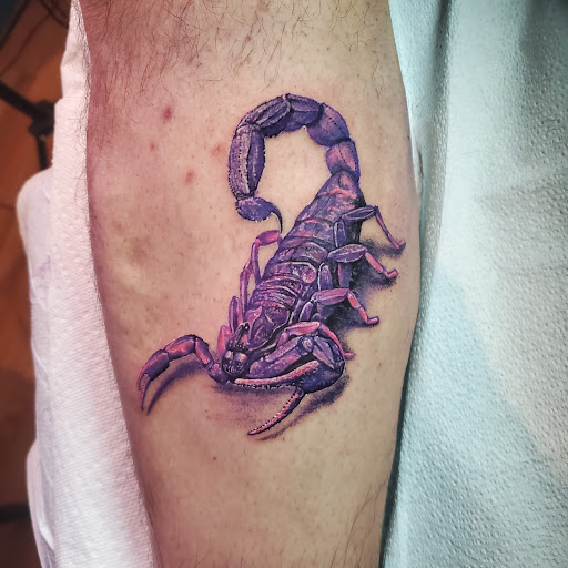 Explore blackout sleeve tattoo ideas, creative tattoo ideas in Pueblo, available at Spellbound Electric Tattoos