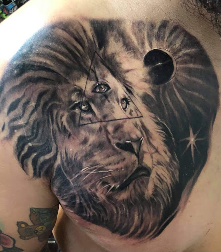 Explore horror tattoo sleeve ideas, creative tattoo ideas in Oklahoma City, available at Muse Art Tattoo Company