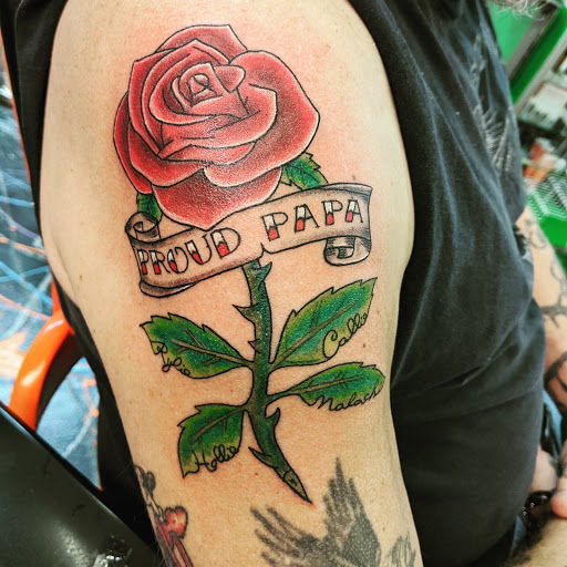 Explore morticia and gomez tattoo ideas, creative tattoo ideas in Redding, available at Caddy Daddys